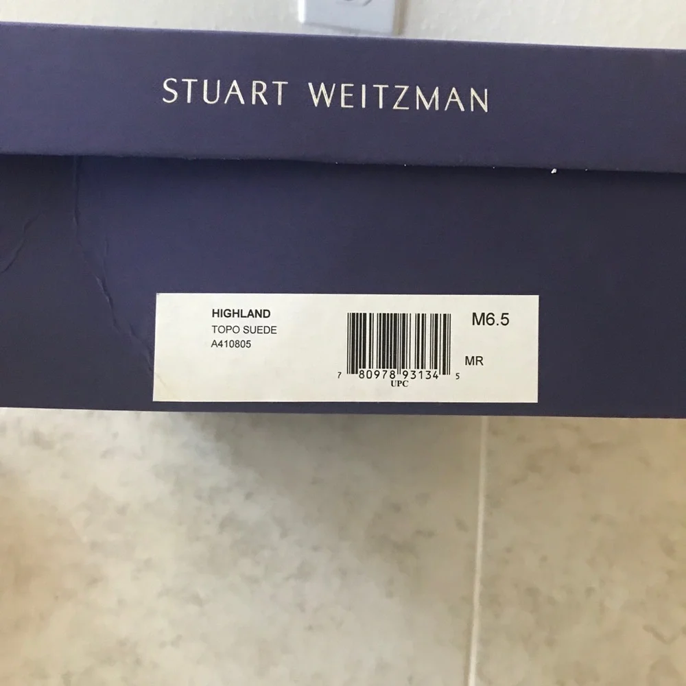 Stuart Weitzman Highland suede over the knee boots Topo gray 6.5